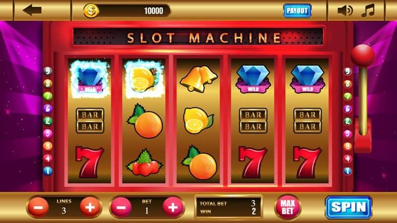 Các nút trong slot game