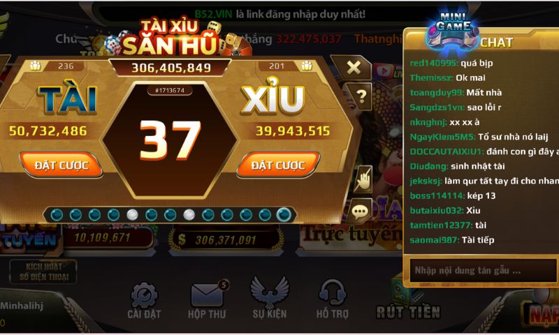 Kiếm thưởng lớn tại tựa game tài xỉu săn hũ