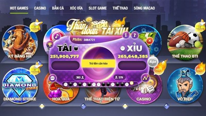 Game Tài xỉu đa dạng nhiều phiên bản chơi