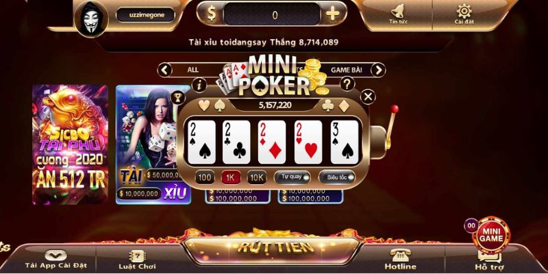 Kinh nghiệm chơi nổ hũ Mini Poker mà anh em nào cũng nên biết