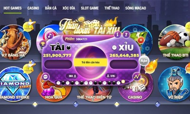 Phiên bản tài xỉu phổ biến nhất hiện nay là game bài 3D