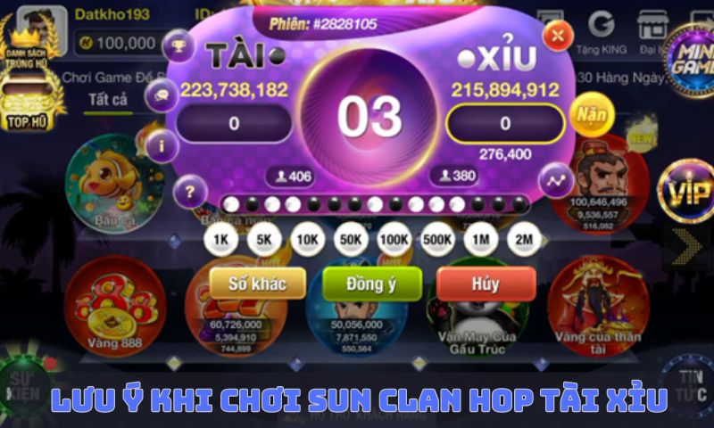 Vài lưu ý trong việc cược game tài xỉu 